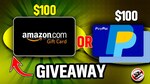 Win 1 of 3 $100 PayPal or Amazon Gift Card from Dragonblogger