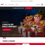 Free Delivery with $52.95 "Christmas in July" Feast (3-5PM) @ KFC (App)