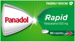 Panadol Rapid, 80 Capsules $9.50 (In-store Only, Sold Out Online) @ Pharmacy 4 Less