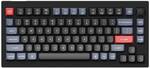 Keychron V1 QMK 75% Hot-Swappable Brown Switch Mechanical Keyboard - Carbon Black $129 Delivered + Surcharge @ Centre Com