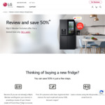 [Waitlist] LG French Door Fridge 50% Discount Coupon (Give Review in 21 Days to Keep Fridge) @ LG (MyLG Membership Required)