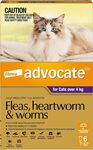 [Prime] Advocate Flea & Worm Control 6pk (Purple, for Cats over 4kg) $57.52 ($51.77 S&S) Delivered @ Amazon AU