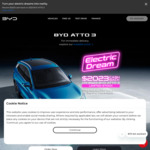 BYD Atto 3 MY23 Models - $1000 Cash Back - On Top Of $2023 Cash Back @ BYD Automotive