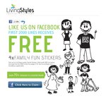 Like Us Now on Facebook to Receive Free 4x Family Car Stickers, Only Pay $1 Shipping Handling