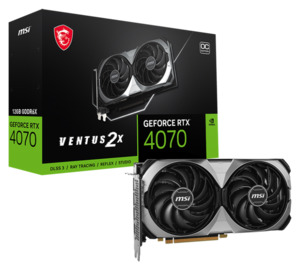 MSI GeForce RTX 4070 VENTUS 2X E 12GB OC Graphics Card $769 + Delivery ($0 to Metro Areas/ C&C/ in-Store) + Surcharge @ Scorptec