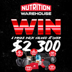 Win a $2,300 Prize Pack Inc. AirPods Max, $500 Gift Voucher, Theragun Mini, HyperIce Vyper3 + $250 New Balance from Nutrition WH