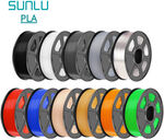 Sunlu 3D Printer Filaments - Buy 5, Get 3 Free: 8x 1kg PLA+ $112.83 Delivered @ SUNLU eBay