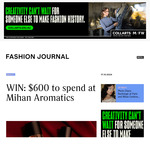 Win $600 to Spend at Mihan Aromatics from Fashion Journal