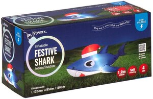 Lytworx Inflatable Xmas Decorative Lights (Festive Shark, Santa Kookaburra, Santa Owl, Dog) $10 - $20, $50 @ Bunnings Warehouse