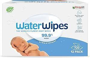 WaterWipes Biodegradable Baby Wipes 12x60pk $47.60 + Delivery ($0 with Prime/ $59 Spend) @ WaterWipes AU via Amazon AU