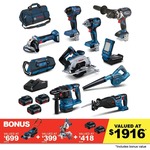 Bosch 18V - 12 Tools + 5x 18V 5aH Batteries + $400 Bosch Bucks $1999 C&C (Delivery Extra) @ Total Tools