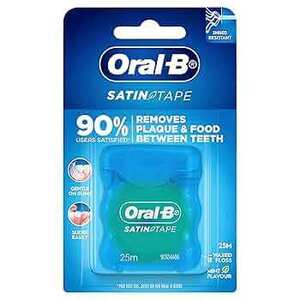 Oral-B Satin Tape Mint Dental Floss 25m $1.99 ($1.79 Subscribe & Save) + Delivery ($0 with Prime/ $59 Spend) @ Amazon AU