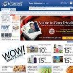 Vitacost 12% off Sitewide (or Total of 24% if You Use Ebates.com Cashback)