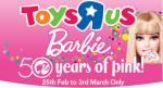 Toys R Us - Barbie 50 Years of Pink - some items more than 50% off.