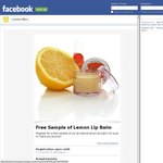 FREE Sample of Lemon Lip Balm - FB like Required