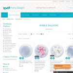 $1 Flat Rate Shipping on All Foil and Bubble Balloons at Party Delight! 