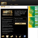 Hoyts Rewards Membership Just $2 from Chadstone Ticketbox (Save $10) Includes Free Movie Ticket