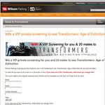 Win a VIP Private Screening for You and 20 Mates to See Transformers: Age of Extinction