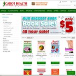 Book Sale - $5 a Book - 24 Hour Sale: $10 Shipping, Free for Orders above $80 @ Cabot Health