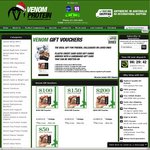 20% off Gift Cards $100 or Greater @ Venom Protein