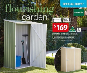 aldi: gardenline garden shed @ $169 - ozbargain