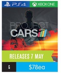 Project CARS for $78 (PS4/XB1) at Big W