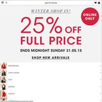 Portmans 25% off Full Price Online and in-Store This Weekend