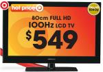 Target - 80cm Rank Arena Full HD LCD TV for $549 (Starts 28th Jan)