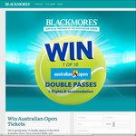 Win 1 of 10 Australian Open Double Passes + Flights & Accommodation from Blackmores