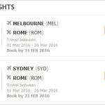 Rome Return $899 Melbourne & Sydney (Students & Anyone Under 26) @ STA Travel & China Southern