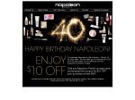 Napoleon Perdis $10 Off  on purchase over $49 at only concept store 