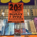 20% off Blu-Rays and DVDs @ JB Hi-Fi Instore & Online - Saturday & Sunday Only