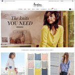 $50 off $200+ Orders (with Free Delivery) @ Boden Clothing