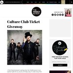 Win 1 of 2 Double Passes to See Culture Club from The Weekly Review (VIC)