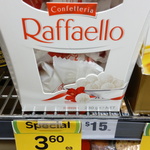 Ferrero Raffaello 230gram Box $3.60 (Was $15 - Save $11.40) @ Woolworths (Blue Water Square, QLD)