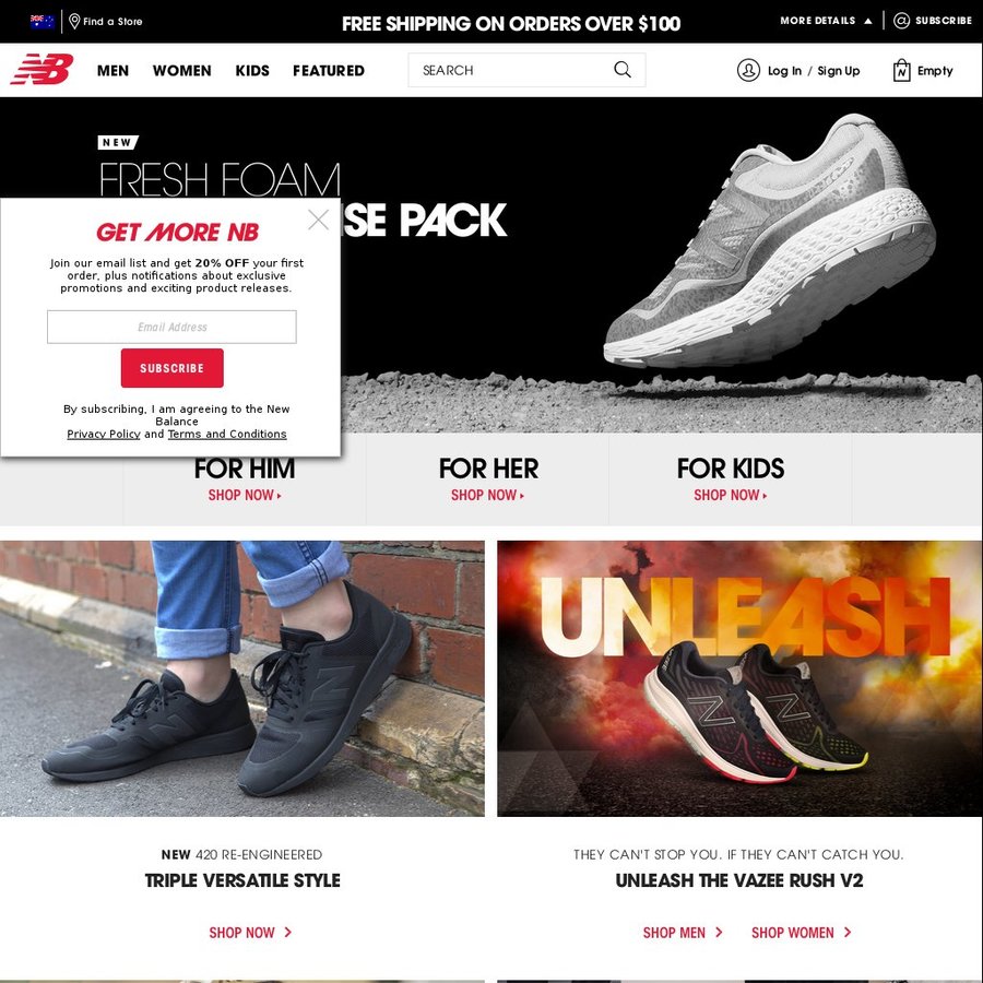 50% off New Balance Online Store Using Code - OzBargain