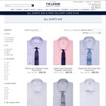 T.M.Lewin - All Shirts for $34.80 Each with Free Delivery On Orders Over $100 (Using 13% off Coupon)