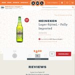 Heineken Lager 650ml Bottles - Fully Imported $2 a Bottle @ BWS