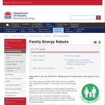 Family Energy Rebate 2016/17 - NSW Residents $150 Credit to Energy Bill if Receiving FTB A/B