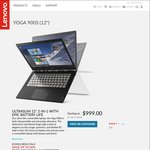Lenovo One Day Only Sale. Yoga 900s for $999