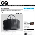 Win a Von-Röutte Leather Weekender Bag Worth Over $600 from GQ Australia