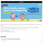 Win 1 of 455 Family Passes to My First Cinema Experience: Peppa's Australian Adventure Worth $120 from Optus [Perks Members]