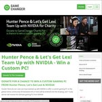 Donate to Children in Need & Win a NVIDIA Custom Gaming PC +/- a Share of Gaming Prizes from NVIDIA/Hunter Pence/Let's Get Lexi