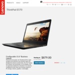 ThinkPad E570 i5-7200U, 15.6"FHD IPS 8GB 256GB $849 @ Lenovo