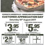 Domino's Codes: Value Range Pizzas from $3.95 each and Traditional Pizzas from $5.95 [Leederville WA]