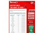Virgin Easter Flight Sale