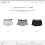 40% off OPHYR Men's Underwear (Trunks) ($12.60 ea) -- Free Shipping