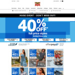 40% off Full Priced Items at Rivers (in Store and Online)