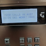Telstra Payphone, Free Calling in Australia during Christmas Week