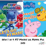 'Let's Go PJ Masks' and Peppa Pig 'Gerald Giraffe' DVD Giveaway from Child Blogger
